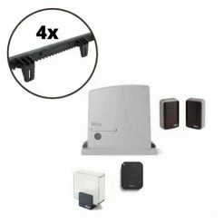 Kit Schiebetüren NICE ROX600 600kg 230V + 4M Zahnstange